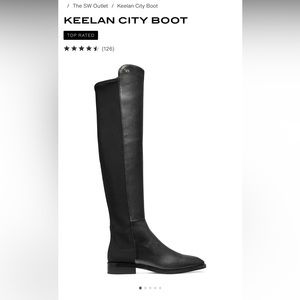 Stuart Weitzman Boot Black size 6.5M